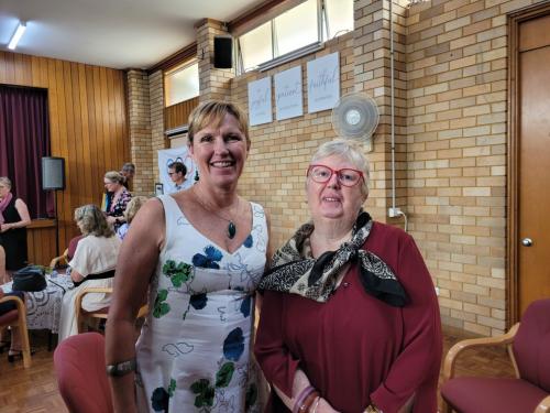 Anne Field and Jenny Sharp , a former student from St George Girls High School 